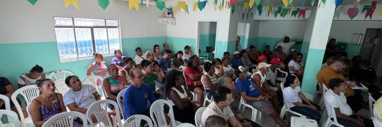 imagem de morares em uma das reuniões realizadas na região 