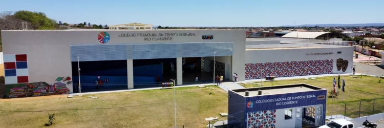 imagem aérea da nova unidade escolar 