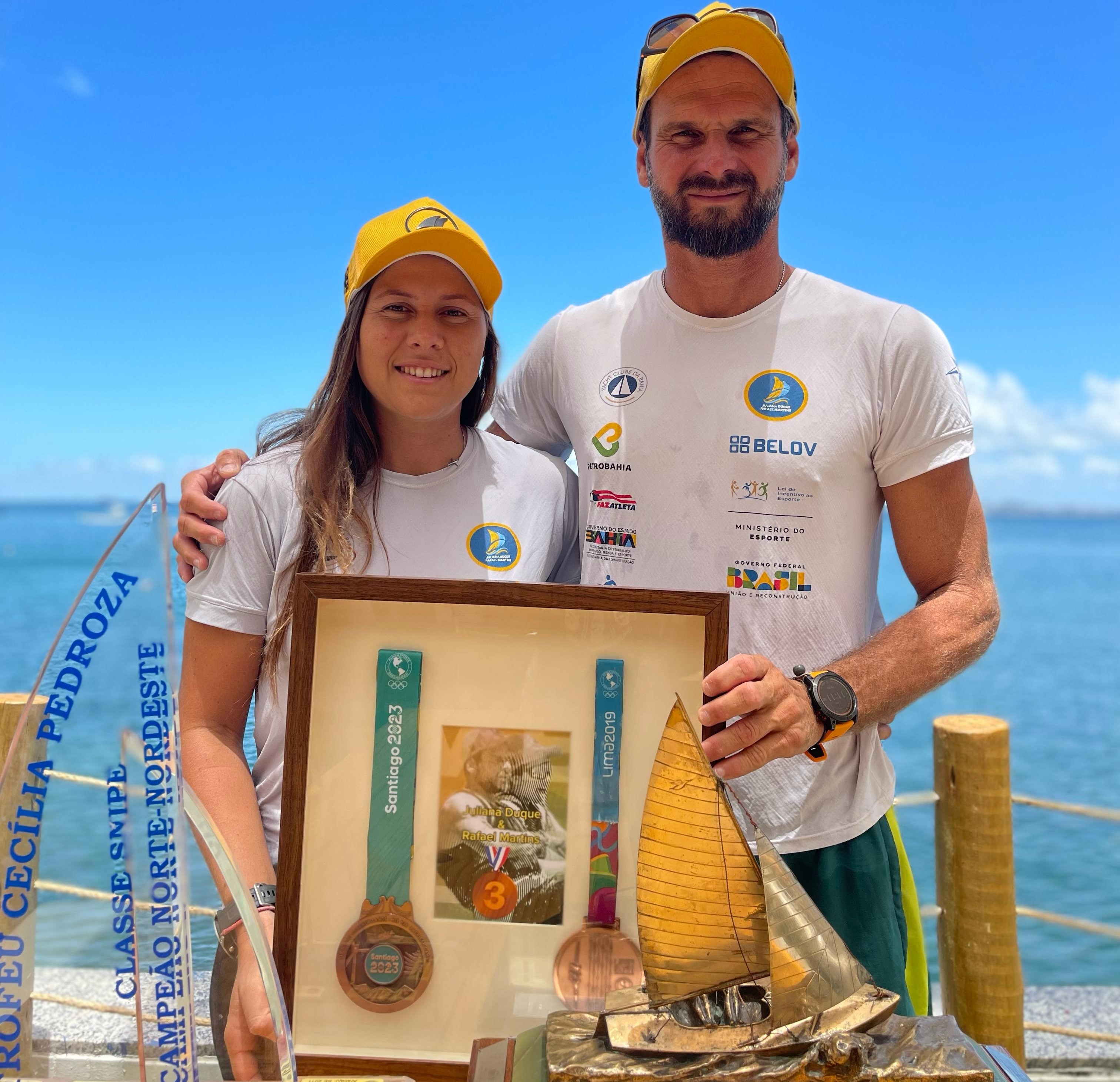 Juliana Duque e Rafael Martins estão na Espanha para iniciar o circuito olímpico rumo a 2028