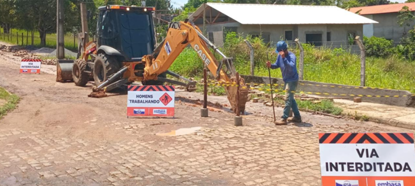 Serra Grande: onras de extensão da rede USI