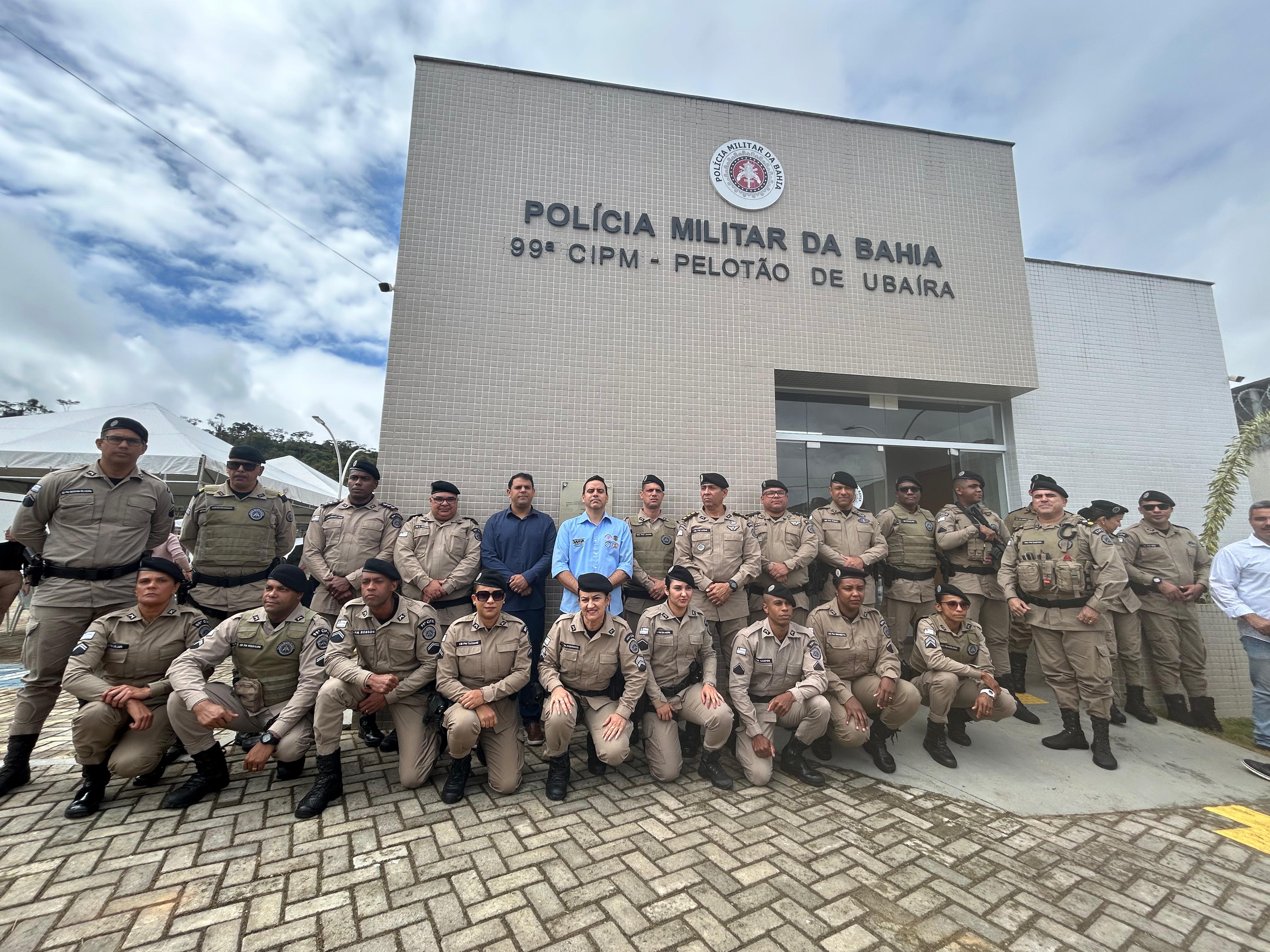 Após investimento de R$ 1,1 milhão, SSP entrega novo pelotão da PM em Ubaíra