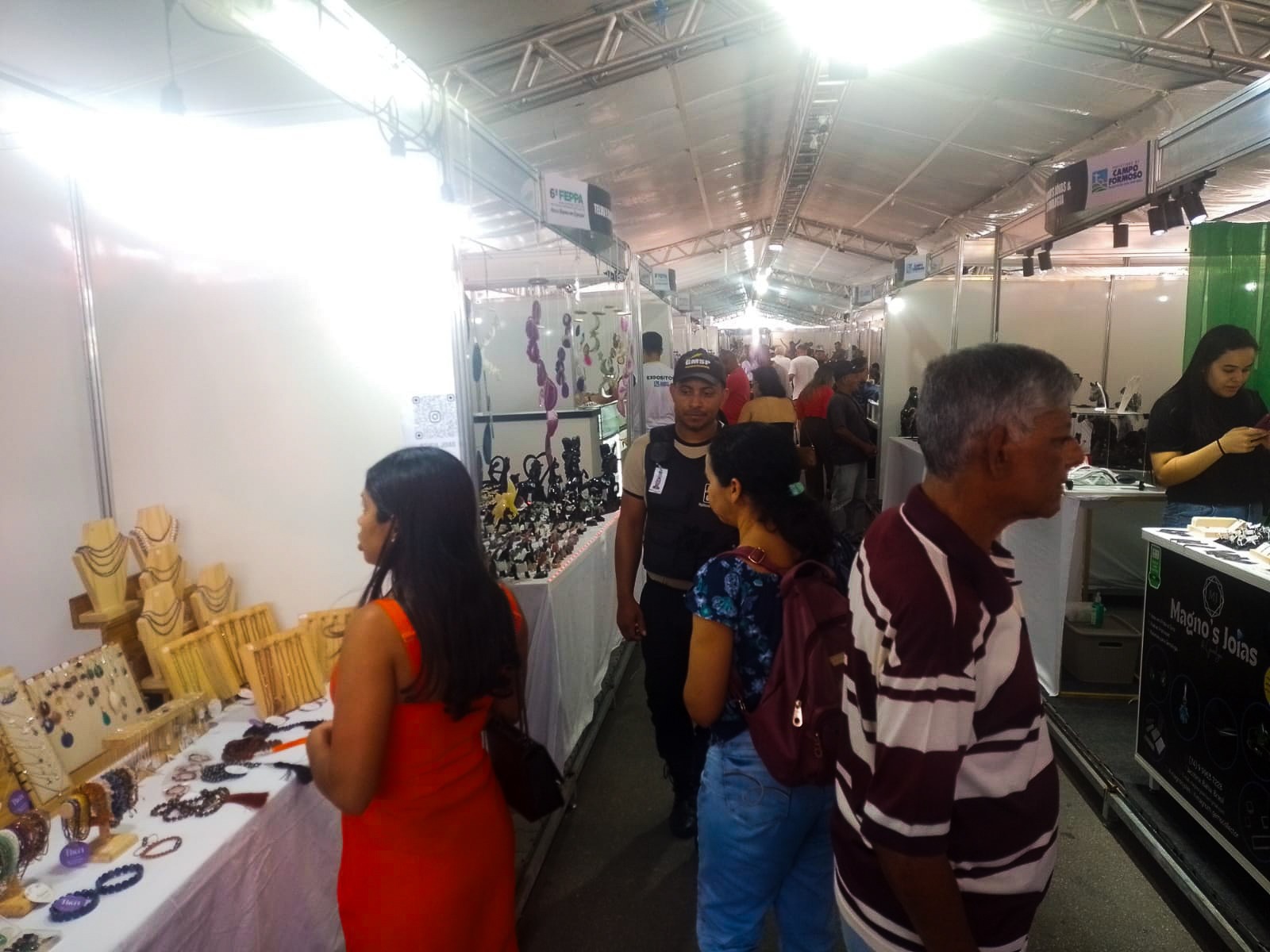 CGB realiza análise e identificação de gemas e joias em feira de pedras preciosas