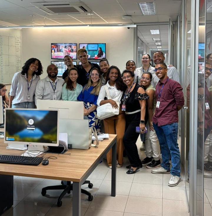 Programa Partiu Estágio conhecem a TV Alba