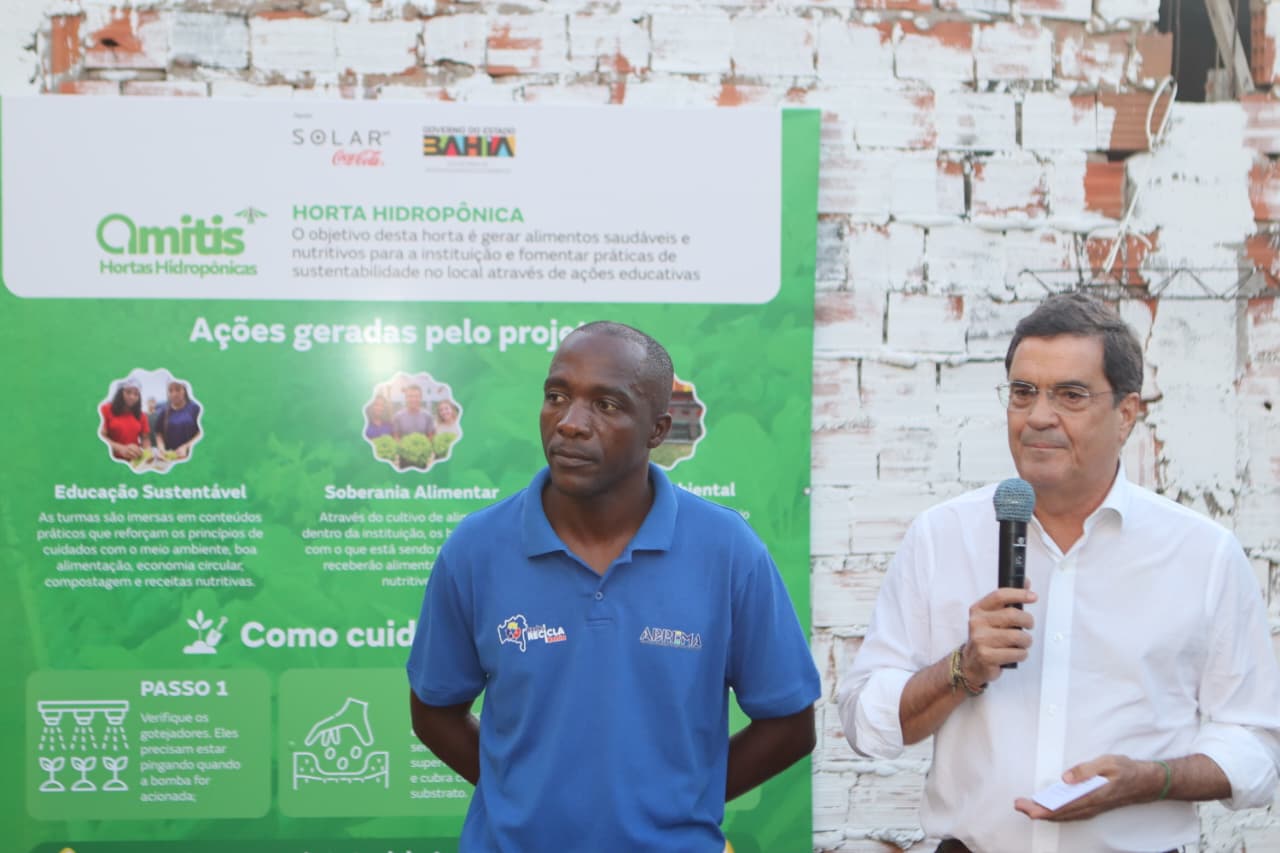 Parceria entre o Governo da Bahia e a Solar Coca-Cola entrega primeira horta sustentável em Feira de Santana