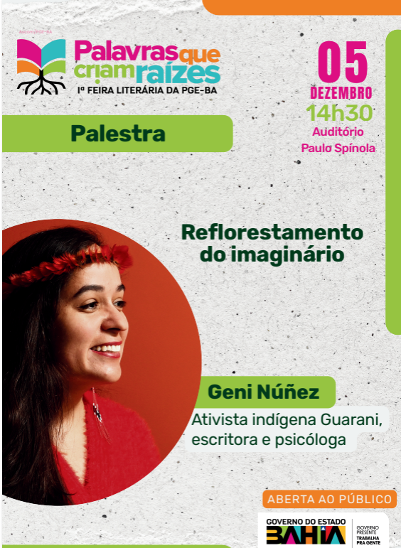 Palestra “Reflorestamento do imaginário” é destaque na 1ª Feira Literária da PGE-BA