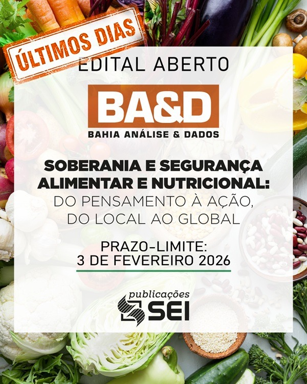 Última semana para envio de artigos sobre segurança alimentar e nutricional à revista BA&D