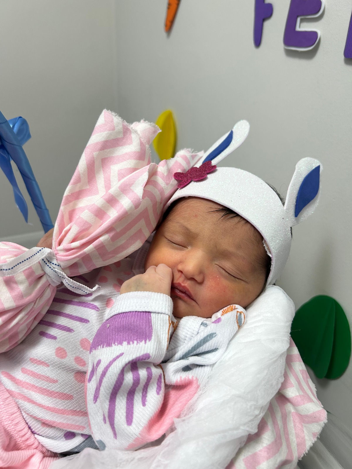 Ensaio de Páscoa leva acolhimento e leveza à rotina hospitalar na Maternidade Frei Justo Venture, em Seabra