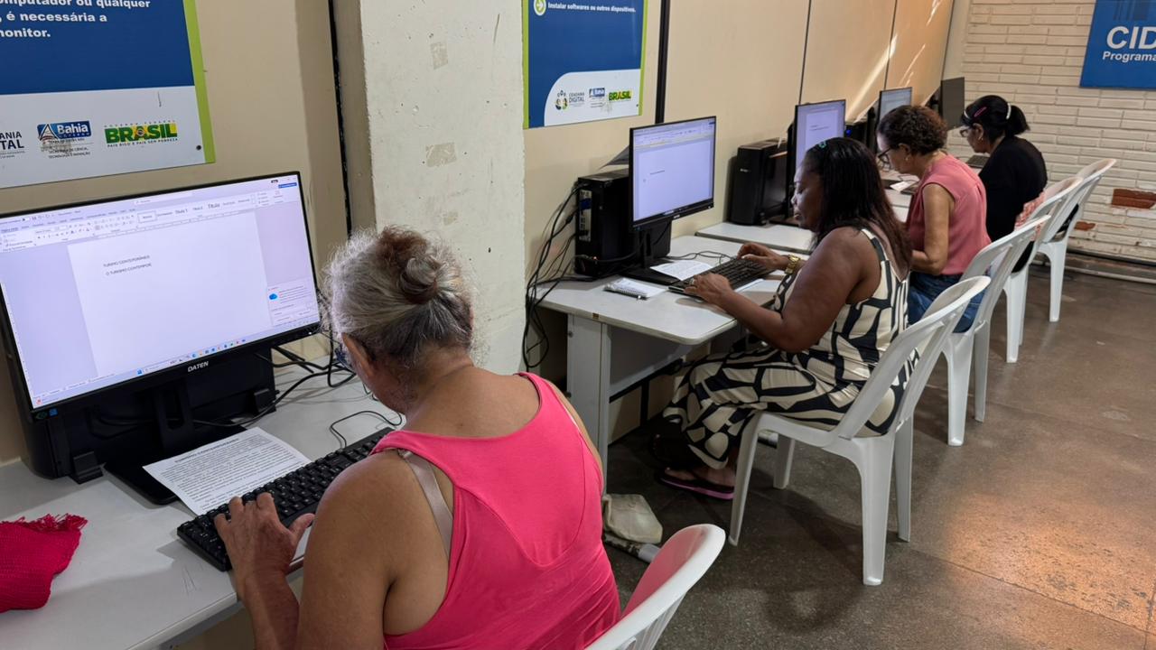 PM promove curso de inclusão digital para a comunidade do Nordeste de Amaralina