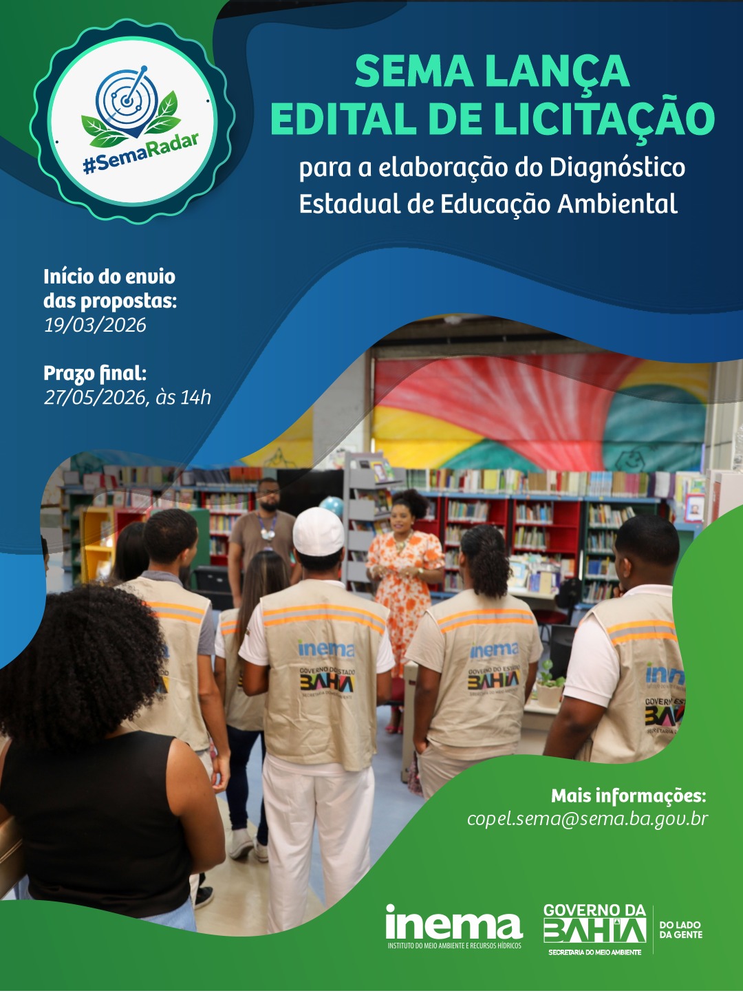 Sema lança edital para elaboração do diagnóstico de educação ambiental