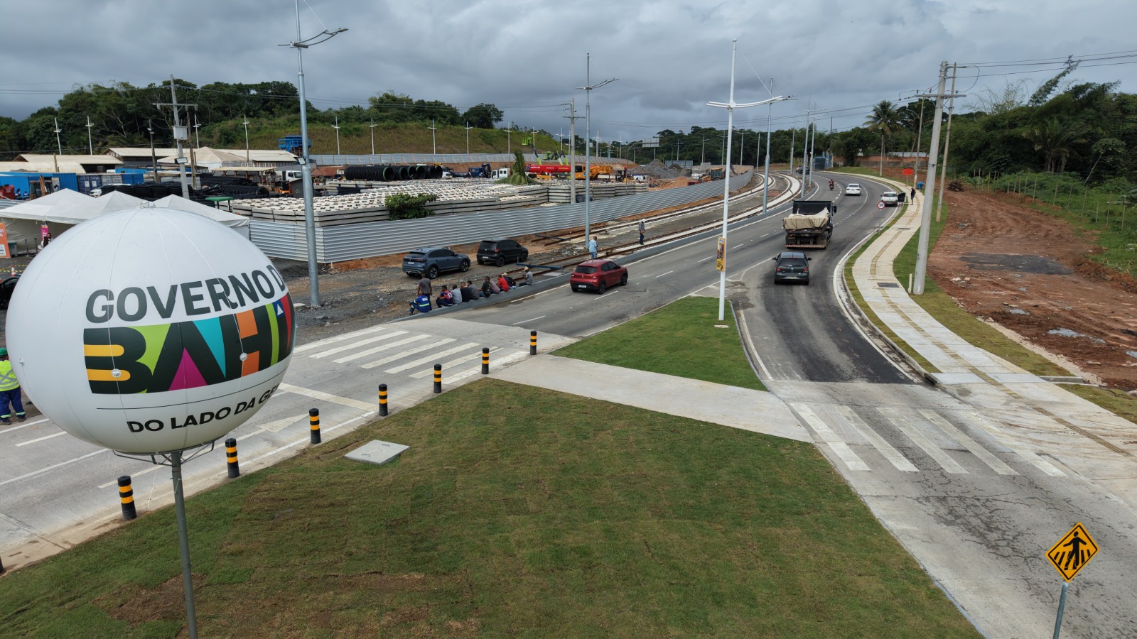 Inauguração da duplicação da Estrada do Derba.