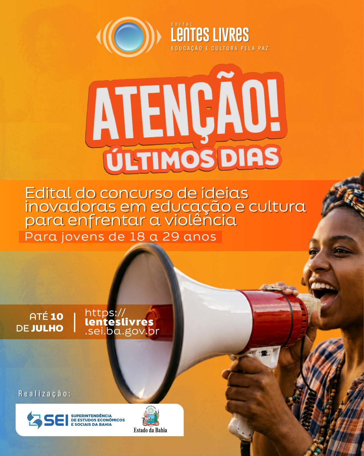 Concurso Lentes Livres encerra inscrições em 10 de julho