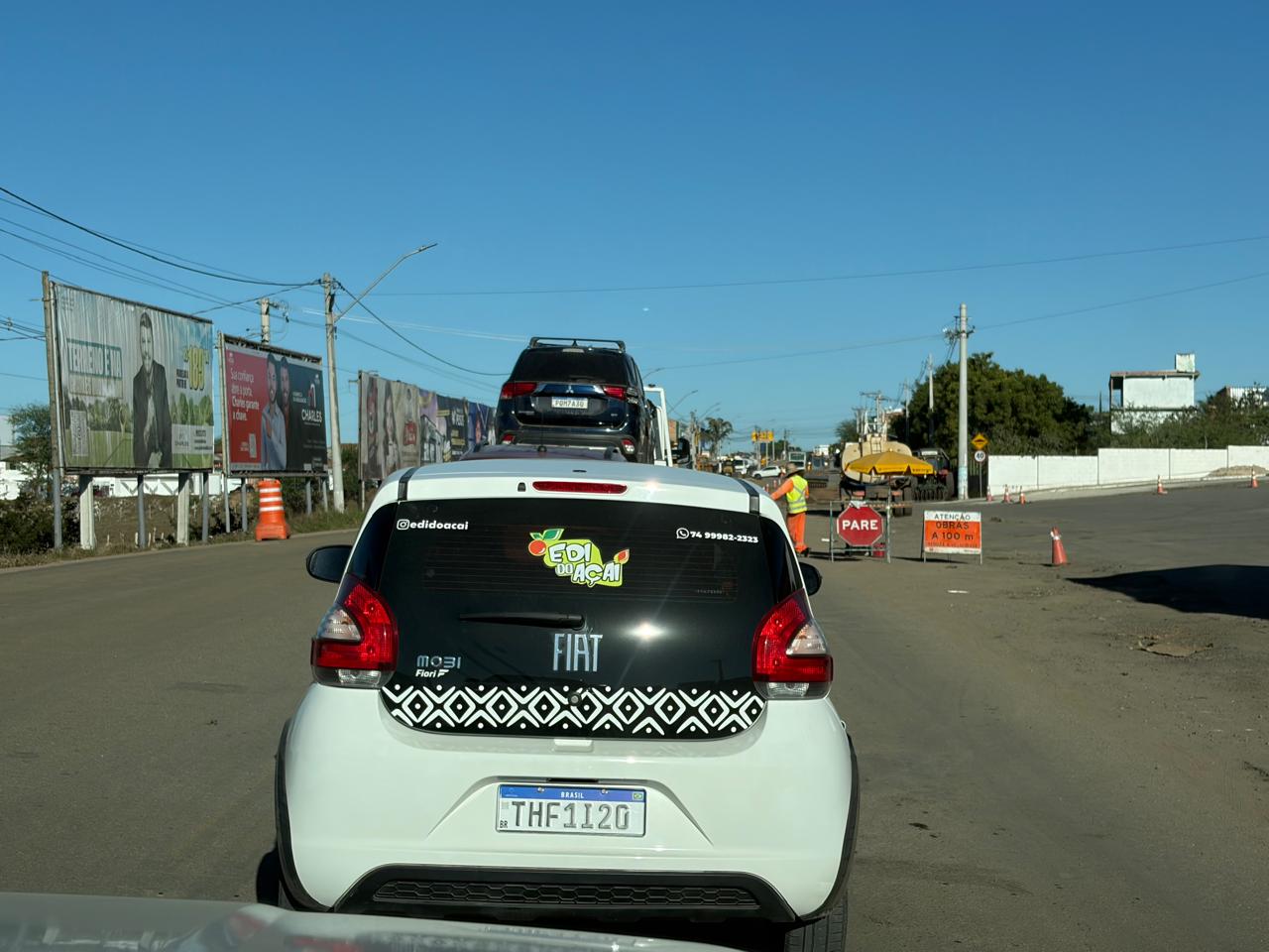 Seinfra orienta motoristas sobre procedimentos de segurança em trecho em obras na BA-120