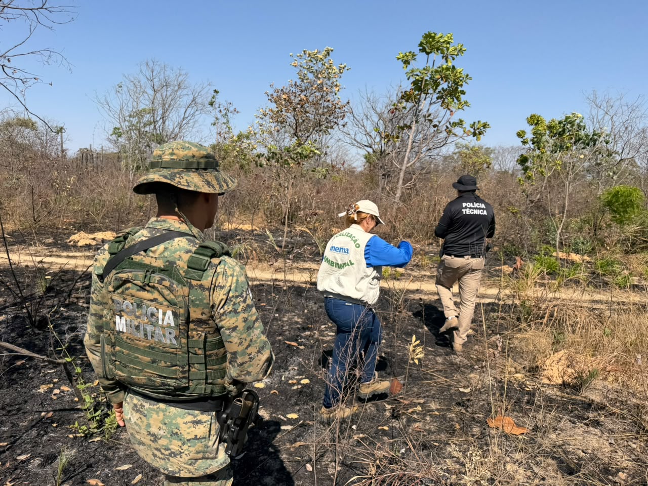 Ronda Verde inicia fiscalização em áreas atingidas por incêndios florestais na Bahia