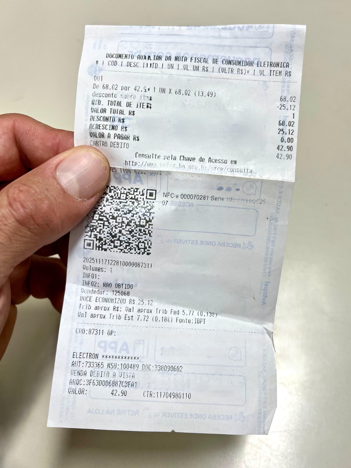 Nota  premiada Dia das Crianças