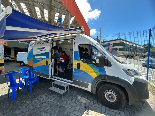 Atendimento móvel da Embasa