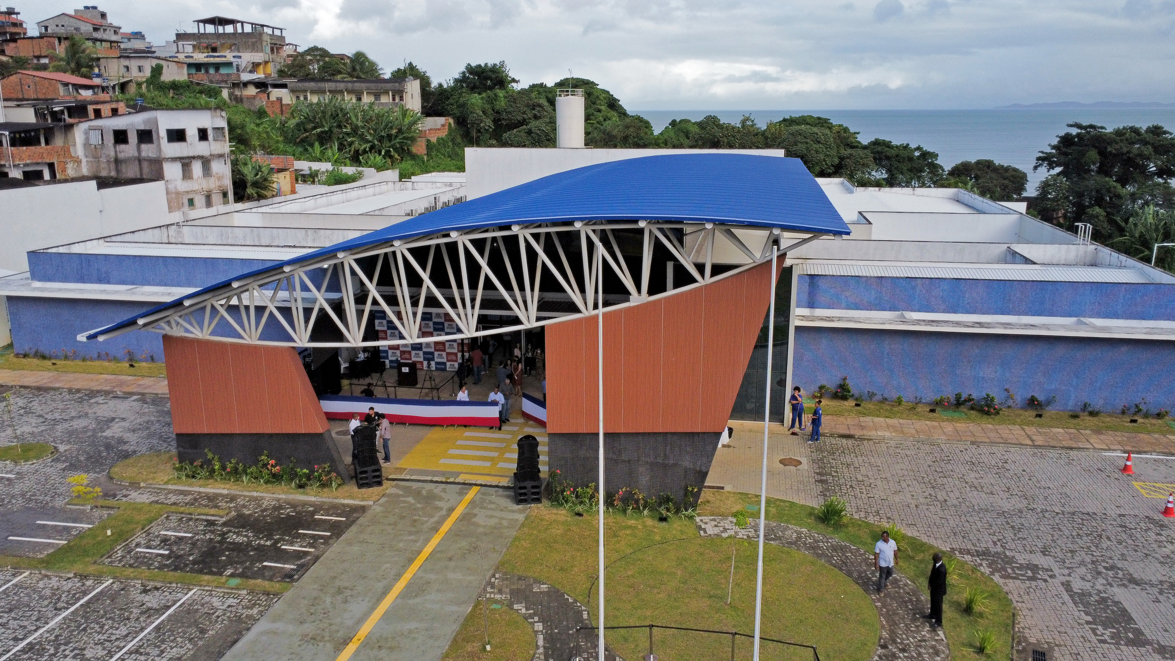 Inauguração da Policlínica Regional de Saúde de Escada, no Subúrbio Ferroviário de Salvador.