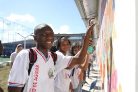 Bairro de Mussurunga é contemplado com modernização de Colégio Estadual Pinto de Aguiar na semana do aniversário de Salvador. Foto: Memo Soul/SEC