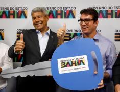 Audiência com o prefeito de Gongogi. Foto: Matheus Landim/GOVBA