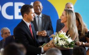 Cerimônia de passagem de cargo do novo delegado-geral da PCBA, André Viana. Foto: Matheus Landim/GOVBA