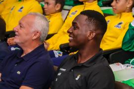 Deputado Bobô e Keno Marley do boxe no Lançamento do FazAtleta 22025 - Foto: Ricardo Filho/Setre