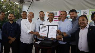 Entrega equipamentos para seis municípios áridos. Foto: Matheus Landim/GOVBA