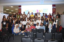 Estudantes de Cruz das Almas participam de workshop em Salvador. Foto: Aurélio Nunes/Bahia Pesca