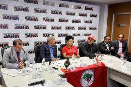 Reunião com o MST. Foto: Wuiga Rubini/GOVBA