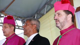 Governador participa da posse do novo Bispo da Diocese de Itabuna. Foto: Feijão Almeida/GOVBA