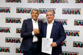 Assinatura de O.S para construção de ponte em Palmas de Monte Alto. Fotos: Wuiga Rubini/GOVBA