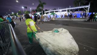 Estado apoia catadores que estão atuando na Micareta de Feira 2025. Foto: Feijão Almeida/GOVBA