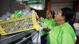 Estado apoia catadores que estão atuando na Micareta de Feira 2025. Foto: Feijão Almeida/GOVBA