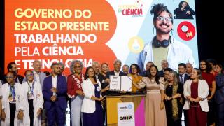 Lançamento ações voltadas ao fortalecimento da educação científica nas escolas baianas. Foto: Matheus Landim/GOVBA