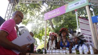 Lançamento ações voltadas ao fortalecimento da educação científica nas escolas baianas. Foto: Matheus Landim/GOVBA