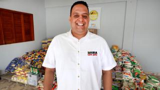 Na foto Tiago Pereira, coordenador do Programa Bahia Sem Fome. Foto: Feijão Almeida/GOVBA