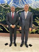 Reunião com o ministro dos Transportes, Renan Filho, em Brasília. Foto: Eduardo Aiache/GOVBA