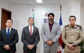 Reunião das forças de segurança. Foto: Amanda Ercília/GOVBA