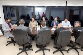 Reunião das forças de segurança. Foto: Amanda Ercília/GOVBA