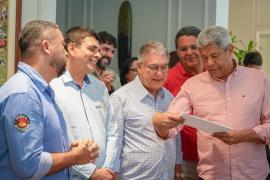 Governador e representantes de centrais sindicais reafirmam parceria e destacam compromisso com trabalhadores da Bahia