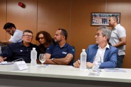 Anúncio de ações emergenciais na ponte sobre o Rio Jequitinhonha. Foto: Joá Souza/GOVBA 