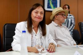 Anúncio de ações emergenciais na ponte sobre o Rio Jequitinhonha. Foto: Joá Souza/GOVBA 