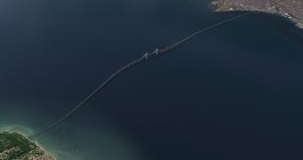 Projeto da Ponte Salvador-Itaparica.