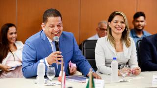 Reunião com prefeito de Senhor do Bonfim. Foto: Feijão Almeida/GOVBA