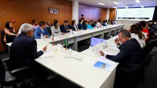 Reunião com prefeito de Senhor do Bonfim. Foto: Feijão Almeida/GOVBA