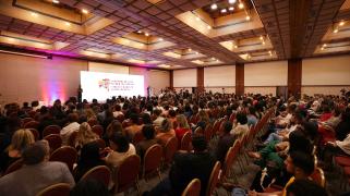 Abertura da formação da rede estadual de ensino sobre a Política de Educação Integral. Foto: Matheus Landim/GOVBA