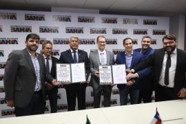 Reunião com o prefeito de Teixeira de Freitas. Foto: Joá Souza/GOVBA