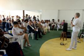 Coletiva de imprensa do lançamento da Exposição Fatumbi. Foto: Matheus Landim/GOVBA 