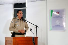 Na foto, coronel Antônio Carlos Silva Magalhães. Workshop PM. Foto: Yasmin Ribeiro/GOVBA 