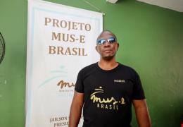 Na foto Presidente do projeto Mus-E no Brasil - Jailson Silva dos Santos. Foto: Wuiga Rubini/GOVBA