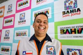 Na foto Tiago Pereira coordenador do Bahia Sem Fome. Foto: Wuiga Rubini/GOVBA