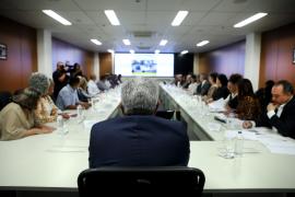 Reunião com a prefeita de São Sebastião do Passé. Foto: Matheus Landim/GOVBA 